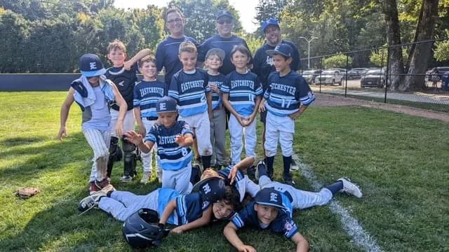 Eastchester eagles little baseball team with biagio maffettone